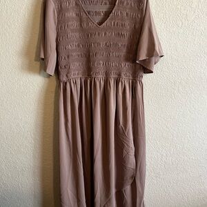 Elegant Mauve / Taupe Dress
